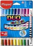 Filctoll készlet, mosható, MAPED "Color`Peps Duo", 20 különböző szín