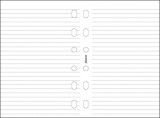 FILOFAX Kalendárium betét, jegyzetlap, A5, vonalas, FILOFAX, fehér