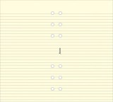 FILOFAX Kalendárium betét, jegyzetlap, A5, vonalas, FILOFAX, krémszín