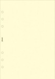 FILOFAX Kalendárium betét, jegyzetlap, personal méret, sima, FILOFAX, krémszín