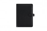 FILOFAX Kalendárium, gyűrűs, betétlapokkal, A4, FILOFAX "Metropol", fekete