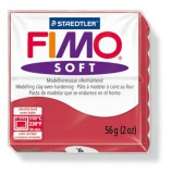 FIMO Gyurma, 56 g, égethető, FIMO "Soft", meggy piros