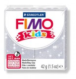 Fimo Kids égethető glitteres ezüst gyurma (42 g)