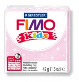 Fimo Kids égethető gyöngyház világos rózsaszín gyurma (42 g)