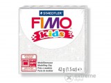 Fimo "Kids" égethető gyurma, glitteres fehér (8030 052)