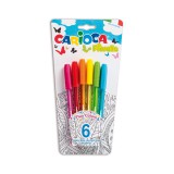 Fiorella színes golyóstóll 6 db-os készlet - Carioca