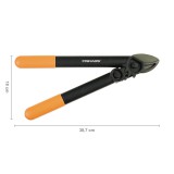 FISKARS PowerGear műanyag fogaskerekes ágvágó, rávágó pengével (S) L31