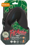 FitActive automata szalagpóráz (XS | 3 m | 12 kilós kutyáig | Fekete)