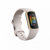 Fitbit Charge 5 Lunar White with Soft Gold Stainless Steel FB421GLWT