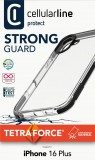 FIXED CellularLine Ultra Schutzhülle Tetra Force Strong Guard für Apple iPhone 16 PLUS klar
