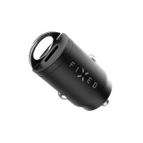 FIXED Dual USB-C autós töltő, 30W, fekete FIXCC30M-CC-BK