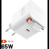 FIXED GaN with 2xUSB-C and self-healing cable support PD 3.0 65W white (FIXCG65R-2C-WH)