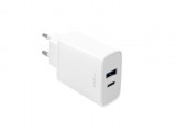 FIXED hálózati töltő USB-C és USB kimenettel, PD, 30W, fehér FIXC30-CU-WH