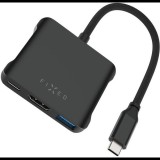 FIXED HUB Quadri 5V1 pro notebooky 140W PD 3.1 vesmírně černá (FIXHU-QR-BK)