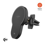 FIXED MagClick 2 autós tartó wireless töltővel 15W, fekete FIXMCLI2-BK