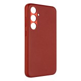 FIXED MagLeather valódi bőr telefontok Samsung Galaxy S24+ készülékhez, piros, FIXLM-1257-RD