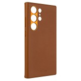 FIXED MagLeather valódi bőr telefontok Samsung Galaxy S24 Ultra készülékhez, barna, FIXLM-1258-BRW