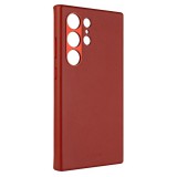 FIXED MagLeather valódi bőr telefontok Samsung Galaxy S24 Ultra készülékhez, piros, FIXLM-1258-RD