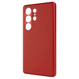 FIXED MagLeather valódi bőr telefontok Samsung Galaxy S25 Ultra készülékhez, piros FIXLM-1506-RD