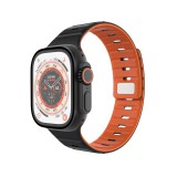 FIXED mágneses szilikon óraszíj Apple Watch 42/44/45/46/49mm-hez, fekete  FIXMST2-434-BK