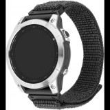 FIXED Nylon Sporty Strap Garmin QuickFit 22mm - sötétszürke (FIXNST2-QF22MM-GR)