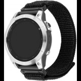FIXED Nylon Sporty Strap Garmin QuickFit 26mm - fekete (FIXNST2-QF26MM-BK)