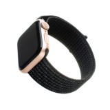 FIXED Nylon szíj Apple Watch 42/44/45mm, fekete FIXNST-434-REBK