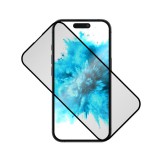 FIXED privát teljes képernyőt védő üvegfólia Apple iPhone 16 Plus-hoz, fekete FIXGP-1401