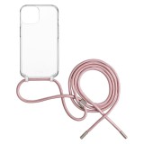 FIXED Pure Neck nyakba akasztható telefontok a Samsung Galaxy S24+ készülékhez, rózsaszín FIXPUN-1257-PI
