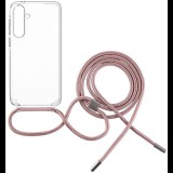 FIXED Samsung Galaxy A35 5G Pure Neck tok rózsaszín nyakpánttal (FIXPUN-1262-PI)