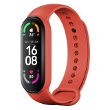 FIXED Silicone Strap for Xiaomi Mi Band 5/Mi Band 6, red FIXSSTB-637-RD