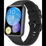 FIXED Silicone Strap Huawei Watch FIT2 - Fekete (FIXSSTB-1055-BK)