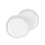 FIXED Silky matricás szilikon tok Apple AirTag-hez dupla csomag fehér FIXSIL3M-756-WH