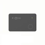 Fixed smart tracker tag card with find my support wireless charging black fixtag-card-bk