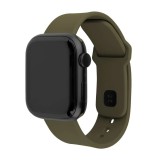 FIXED Sporty szilikon szíj az Apple Watch 42/44/45mm-es okosórákhoz, oliva FIXSST2-434-OL