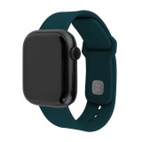 FIXED Sporty szilikon szíj az Apple Watch 42/44/45mm-es okosórákhoz, sötét zöld FIXSST2-434-DRGRE