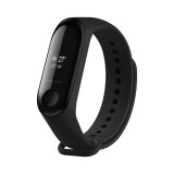 FIXED Sporty szilikon szíj Xiaomi Mi Band 3/4 okosórákhoz, fekete FIXSSTB-1414-BK