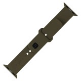 FIXED szilikon sportos óraszíj Apple Watch 38/40/41mm-es okosórákhoz, oliva FIXSST2-436-OL