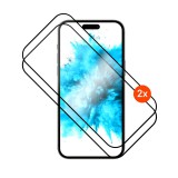 FIXED teljes képernyőt védő 2,5D edzett üveg Samsung Galaxy A37 5G készülékhez, 2drb, fekete FIXGFADA-1702-BK