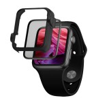 FIXED teljes kijelzős üvegfólia applikátorral Apple Watch 40mm órához, fekete FIXG3D-436-BK