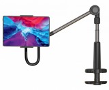 FIXED Univerzális asztali tablet/telefon tartó állvány  forgatható és állítható karral, fekete FIXRLX-BK