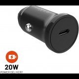 FIXED USB-C kimenettel és PD támogatással 20W fekete színben (FIXCC20N-C-BK)