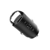 FIXED USB-C/USB autós töltő 30W, Fekete FIXCC30M-CU-BK