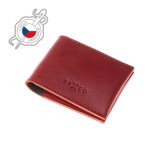 FIXED valódi bőr pénztárca piros FIXW-SMMW2-RD