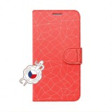 FIXED Wallet oldalranyíló telefontok FIT Apple iPhone 11 Pro Max, Piros Mesh theme, Mobiltelefon Kiegészítő FIXFIT-427-RM