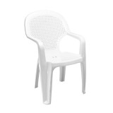FLAIR Chicago 60430 magas támlás fehér kerti szék (60430)