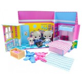 Flair Tiny Tukkins: Egér család Deluxe ház készlet 3 db plüssfigurával