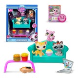Flair Toys Littlest Pet Shop: Diner Dash 3db-os játékszett cica figurákkal