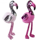 Flair Toys Shimmeez: Simiflitter Flamingo 28cm-es plüss figura kétféle változatban 1db (FT453111) - Plüss játékok