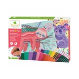 Flair Toys Stick'N Fun mozaikkép készítő készlet - Ölelni való állatok